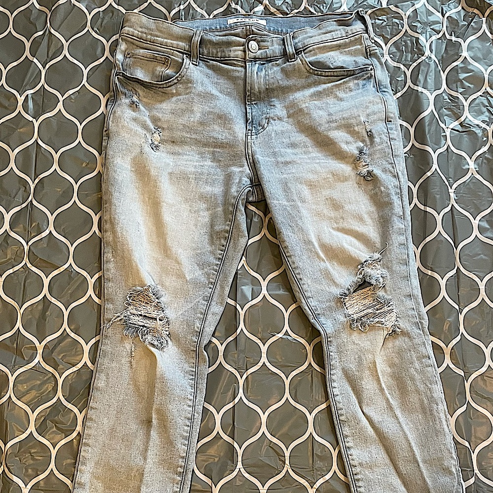 PacSun Light Ripped Stacked Skinny Jeans